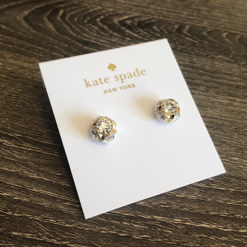 NWT Kate Spade crystal stud earrings